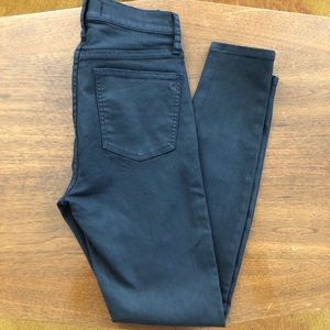 Madewell skinny jeans coated edition